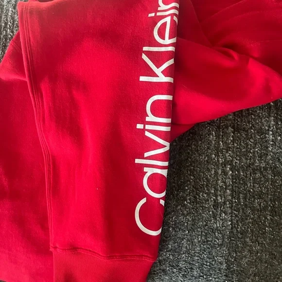 Calvin Klein Red Joggers - Picture 3 of 4
